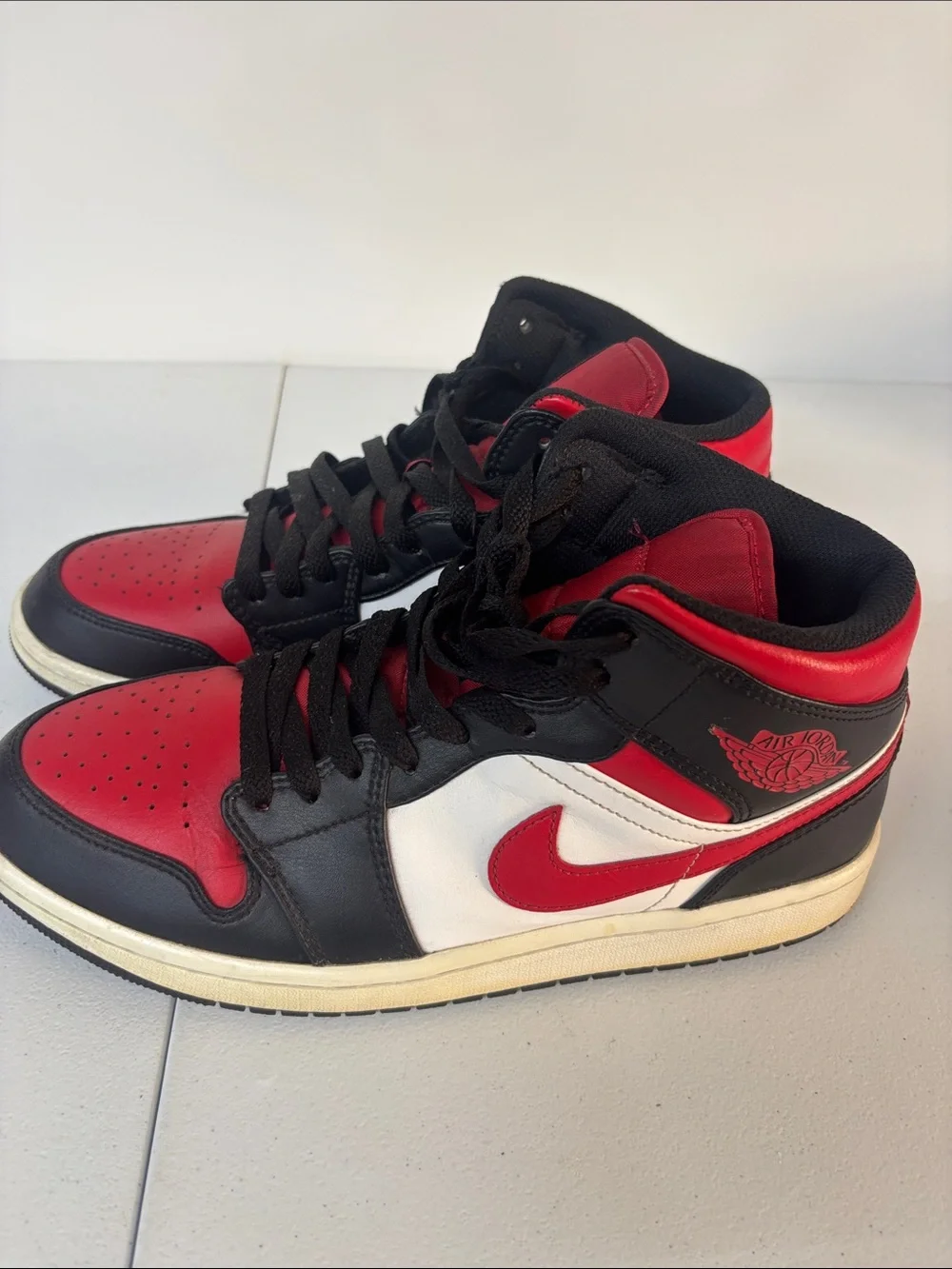Jordan Men's High-Top Sneakers - Black/Red/White